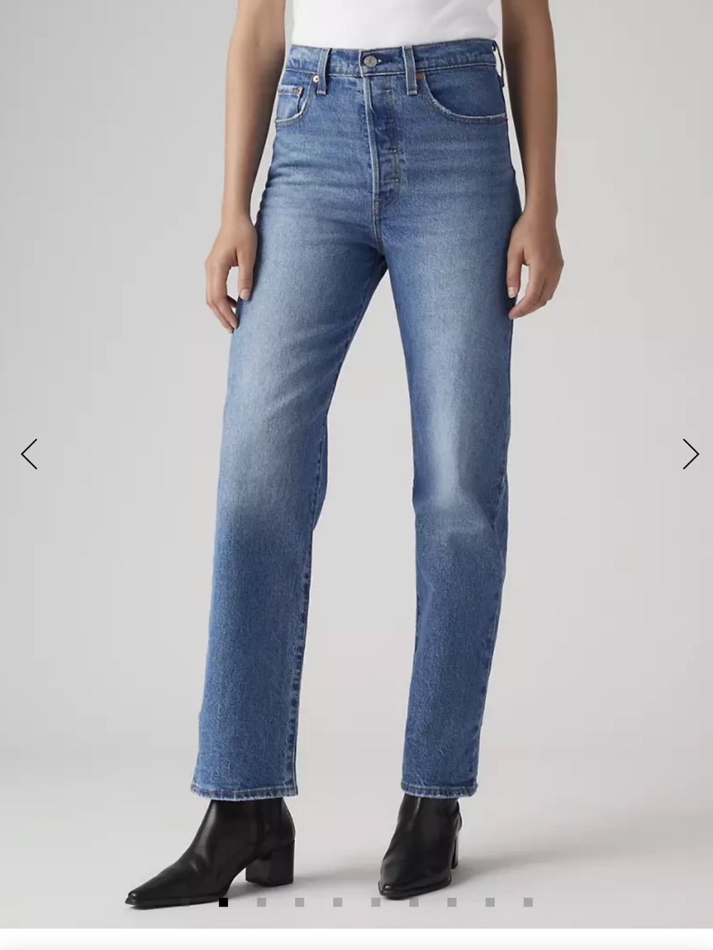 Levi’s rib cage straight ankle 27